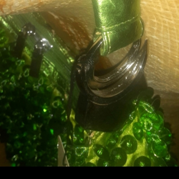 Green Sequin Gyspy Tote - Picture 2 of 4